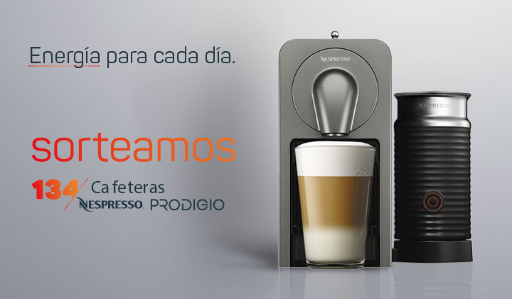 Promocion sorteo 134 cafeteras NESPRESSO PRODIGIO club avia, Gasolinera - Acitain