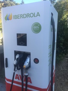 Punto recarga rápida para coche eléctrico, Estación Servicio Acitain AVIA