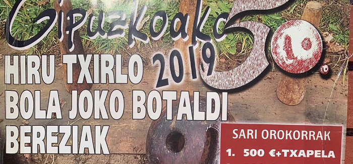 L. Gipuzkoako Hiru Txirlo Bola Joko txapelketa, ES ACITAIN