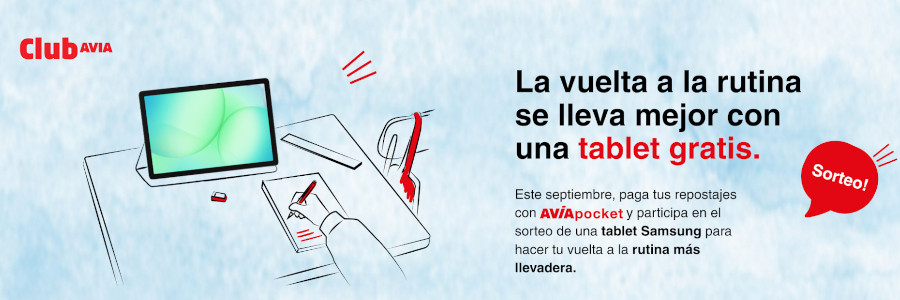 Promoción AVIA sorteko de una tablet samsung - ES Acitain